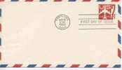 USA Air Mail Cover Postal Stationery 7 C. FDC Portland 18-8-1960 - 1951-1960