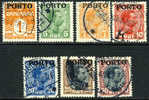 Denmark J1-7 XF Used Postage Due Set From 1921 - Port Dû (Taxe)