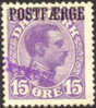 Denmark Q4 Used 15o Violet Parcel Post From 1919 - Postpaketten