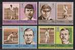 Tuvalu      Cricket Players      Set (4 Pair)     SC# 259-62 MNH** - Cricket