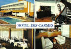 Carte Postale 46. Figeac   Hotel-Restaurant Des Carmes Trés Beau Plan - Figeac