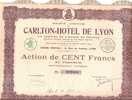 CARLTON . LYON - Tourisme