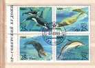 RUSSIE / Russia - USSR 1990 MARINE MAMMALS 4 V- Used - Dolphins