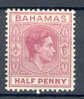 Bahamas 1938-52 SG. 149e ½d. King George VI MH - 1859-1963 Kronenkolonie