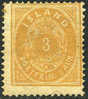Iceland #15 Mint Hinged 3a Numeral From 1882 - Neufs