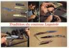 12  Aubrac Laguiole Le Couteau Laguiole Montage Artsanal Assemblage Rivetage CPSM Non Circulé BE - Laguiole