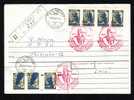 Wine Winery Vin Vine Grapes Wein ,7 STAMPS OVERPRINT MOLDOVA Registred COVER! - Vinos Y Alcoholes