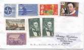 USA Multi Stamped Cover Sent Air Mail To Denmark 2001?? - Covers & Documents