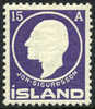 Iceland #90 SUPERB Mint Hinged 15a Sigurdsson  From 1911 - Unused Stamps