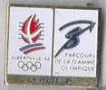 La Poste, Albertville 92 Parcours De La Flamme Olympique, Les Anneaux Olympique Et La Flamme - Correo