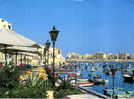 X SPINOLA BAJ ST.JULIAN'S MALTA  BOATS OLD CP VIAGGIATA BIG FORMAT - Banques