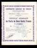 COOPERATIVE AGRICOLE DU TOULOIS"CERTIFICAT NOMITATIF DE PARTS DE 200 CENTS FRANCS"1959"5 Parts"anciens Francs - Agricultura