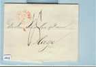 BRIEF UIT 1844 VAN DORDRECHT NAAR 's-GRAVENHAGE (1649) - ...-1852 Prephilately