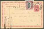 N°144- En Affr. Complémentaire S/E.P. Carte 10 C. (emission 1915) Obl. Télégraphique BLANKENBERGHE * En Exprès Le 5-VIII - Briefkaarten 1909-1934
