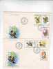 M537 FDC Romania Birds Oiseaux Protected Birds 2 Covers SET With Postmark Cancel 1985 !! - Collections, Lots & Series