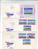 M544 FDC Romania Transport Maritime Bateaux Ship 3 Covers SET With Postmark Cancel 1981 !! - Maritime