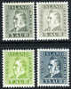 Iceland #195-98 Mint Hinged Matthias Jochumsson Set From 1935 - Unused Stamps