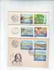 M545 FDC Romania Transport Maritime Navigation On Danube 4 Covers SET With Postmark Cancel 1977 !! - Maritime