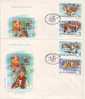 M566 FDC Fetes Nouvel An New Year 2 Covers With Postmark Cancel 1986 !! - Nieuwjaar