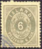 Iceland #10 Used 6a Numeral From 1876 - Gebruikt