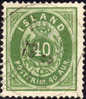 Iceland #14 XF Used 40a Numeral From 1876 - Gebruikt