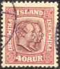 Iceland #81 XF Used 40a Kings From 1907 - Usados