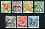 Iceland #99-107 Used Kings Set From 1915-18 - Usati