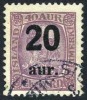 Iceland #134 XF Used 20a Surcharge On 40a From 1921 - Usados