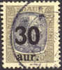 Iceland #137 XF Used 30a Surcharge On 50a From 1925 - Gebraucht