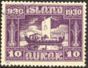 Iceland #155 Used 10a Viking Funeral From 1930 - Gebraucht