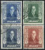Iceland #274-77 Used Sveinn Bjornsson Set From 1952 - Used Stamps