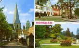 HORSHAM - Carte Multivues : Parish Church / The Carfax / Rose Garden, The Park - Andere & Zonder Classificatie