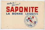 Buvard Lessive SAPONITE - Wassen En Poetsen