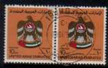 UNITED ARAB EMIRATES  Scott #  155  VF USED Pair - Verenigde Arabische Emiraten