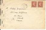 Lettre Censure Militaire  Britanique  Venant De Gde Bretagne   1945 - Cartas & Documentos