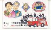 Télécarte JAPON Pompiers Feuerwehr Fire Brigade JAPAN  (96) Brandweer Brigada De Fuego Vigili Del Fuoco - Feuerwehr