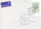 Sweden Cover Sent To Denmark 22-9-1992 Stamp On Stamp - Briefe U. Dokumente