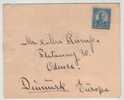 USA Nice Old Cover Sent To Denmark With Christmas Seal 1928 On The Backside Of The Cover - Storia Postale