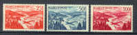 Saar 1948 Mi. 252-54  25 (MH) + 50 (MH) + 200 (MNH !!) Fr Flugpostmarken - Unused Stamps