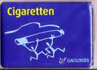 Plaque émaillée De Propreté Gauloises Cigaretten Tabac Cigarettes 10 X 14 - Plaques émaillées (après 1960)