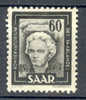 Saar 1951 Mi. 273  60 C Ludwig Van Beethoven Konservatorium MH* - Neufs