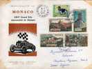 MONACO LETTRE AFFRANCHISSEMENT CHIEN COCKER / LA TURBIE / SOSPEL / ROQUEBRUNE / CAGNES - Postmarks