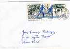 MONACO LETTRE AFFRANCHISSEMENT JEUX OLYMPIQUES ALBERTVILLE 1992 SKI DE FOND - Postmarks