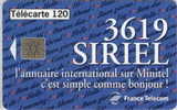 # France 502 F515 3619 SIRIEL 120u So5 10.94 Tres Bon Etat - 1994