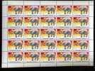 BURUNDI  1991  Petite Feuille De 25 Ex **   ELEPHANT  30F  (hors De La Série ) - Eléphants