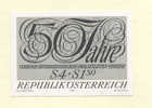 Autriche 1971 " Sociétés Philatéliques "  épreuve En Noir, Black Proof, Schwarzdruck Auf Blatt. Yvert 1209 - Essais & Réimpressions