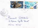 MONACO LETTRE AFFRANCHISSEMENT TIR A L ARC ET VOL EN AVION NEW YORK PARIS - Postmarks