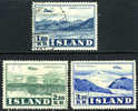 Iceland C27-29 Used Airmail Set From 1952 - Aéreo