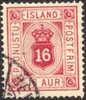 Iceland O7 Used 16a Official From 1876 - Servizio