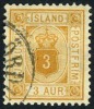 Iceland O10 XF Used 3a Official From 1898 - Oficiales